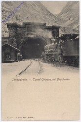 Gotthardbahn - Tunnel-Eingang bei Goeschenen