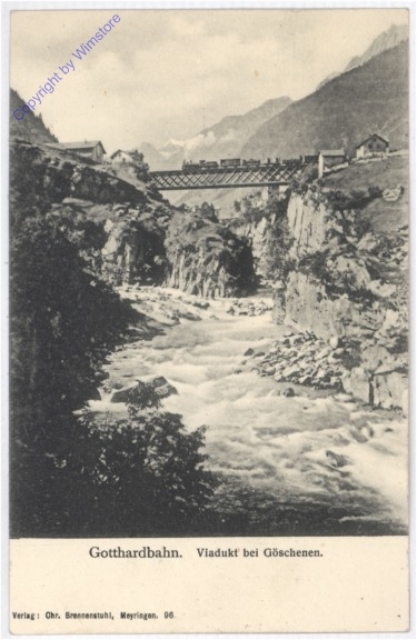 Gotthardbahn - Viadukt bei Göschenen