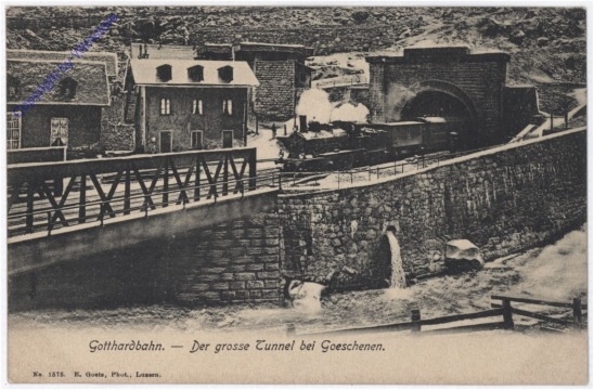 Gotthardbahn - Der große Tunnel bei Goeschenen