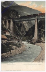 Gotthardbahn - Kersteienbach-Brücke bei Amsteg