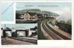 ak183800 Bahnlinie Lindbrücke - Winterthur
