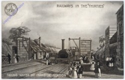 Taking water at Parkside Station