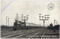 ak183831 Scotch Express approaching Crewe