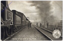 Picking up mail bags at full speed