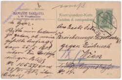 Kartenbrief aus 1908
