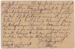 Kartenbrief aus 1921