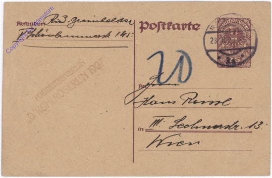 ak183989 Kartenbrief aus 1920