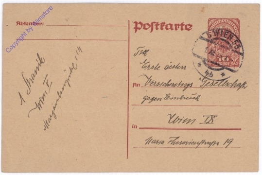 ak183990 Kartenbrief aus 1919