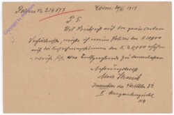 ak183990a Kartenbrief aus 1919