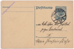 Kartenbrief aus 1921