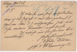 Kartenbrief aus 1921