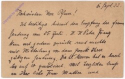 ak183997a Kartenbrief aus 1922