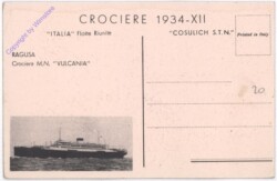 Ragusa, Crociera MN Vulcania