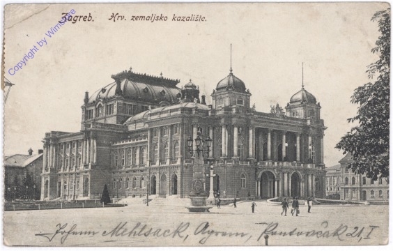 Zagreb, Hrv. zemaljsko kazaliste