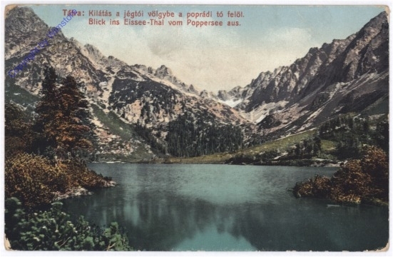 Tatra, Blick ins Eissee-Thal vom Poppersee aus