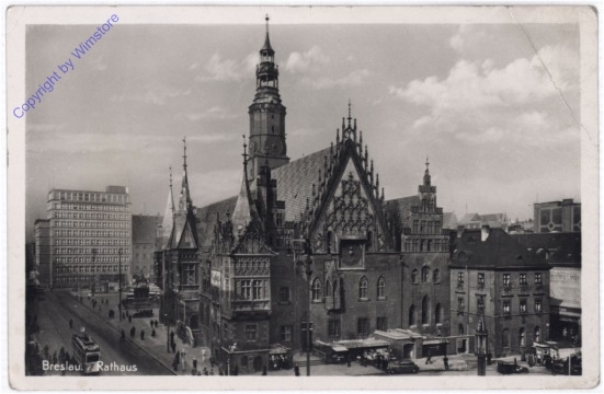 ak184259 Breslau, Rathaus