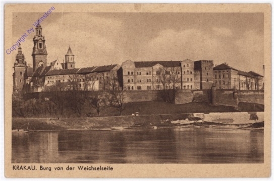 Krakau, Burg von der Weichselseite