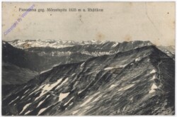 Dornbirn, Panorama gegen Mörzelspitz u. Rhätikon