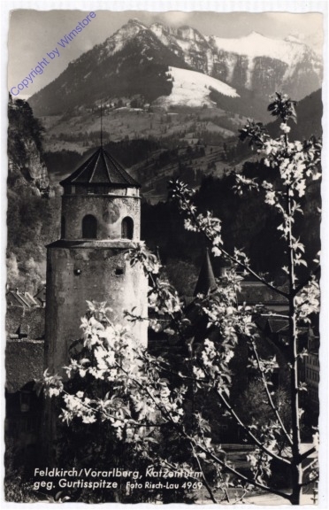Feldkirch, Katzenturm geg. Gurtisspitze