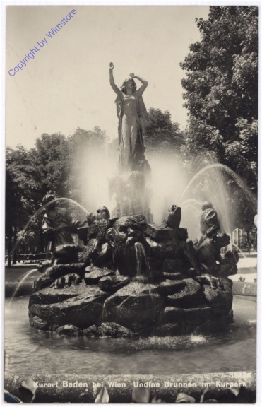 Baden, Undine Brunnen im Kurpark