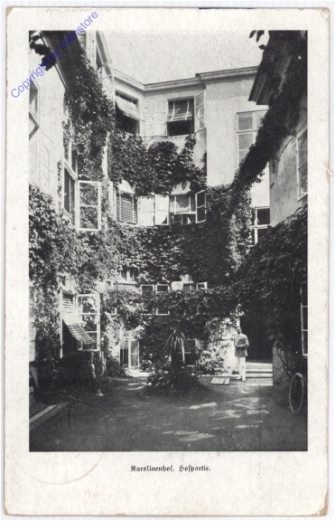 Baden, Karolinenhof, Hofpartie