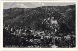 Baden, Helenental mit Ruine Rauhenstein