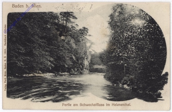 Baden, Partie am Schwechat-Fluss