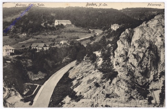 Baden, Andreas Hofer-Zeile, Felsenweg