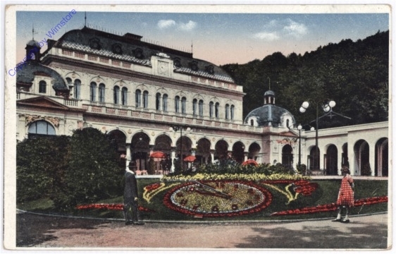 Baden, Kursalon mit Blumenuhr