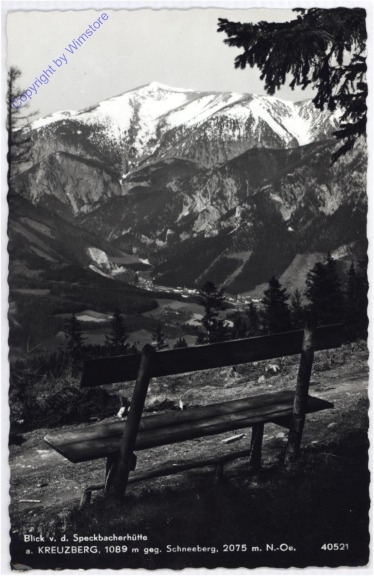 Breitenstein, Blick von der Speckbacherhütte