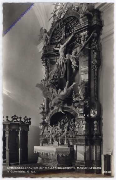 ak185109 Gutenstein, Wallfahrtskirche Mariahilfberg, Armenseelenalter