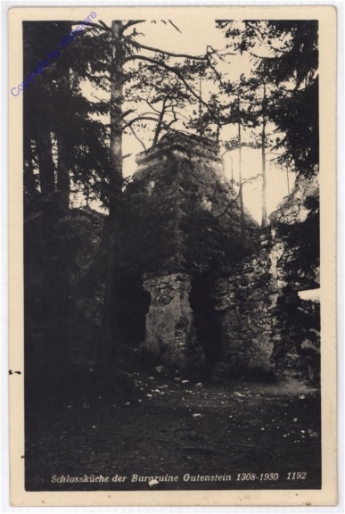 ak185129 Gutenstein, Schlossküche der Burgruine