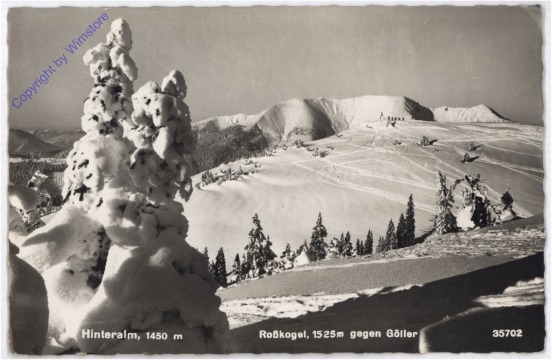 Lilienfeld, Hinteralm, Roßkogel gegen Göller