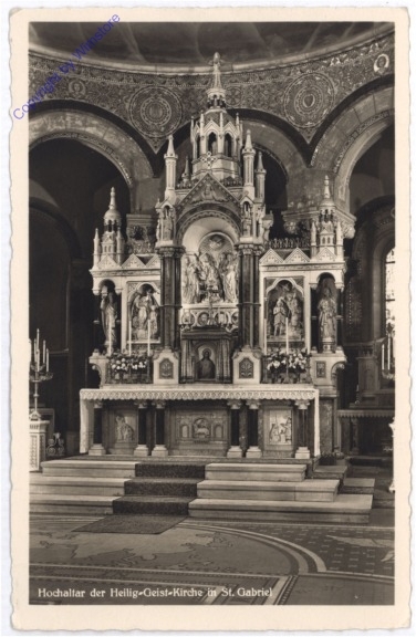 Maria Enzersdorf, Hochaltar der Heilig-Geist-Kirche St. Gabriel