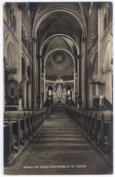 Maria Enzersdorf, Inneres der Hl.-Geist-Kirche St. Gabriel