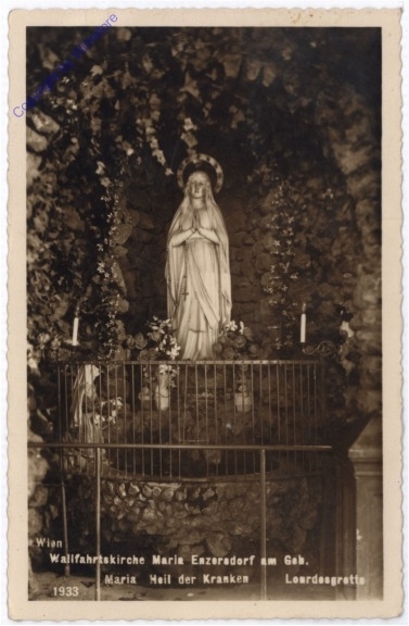 Maria Enzersdorf, Wallfahrtskirche, Lourdesgrotte