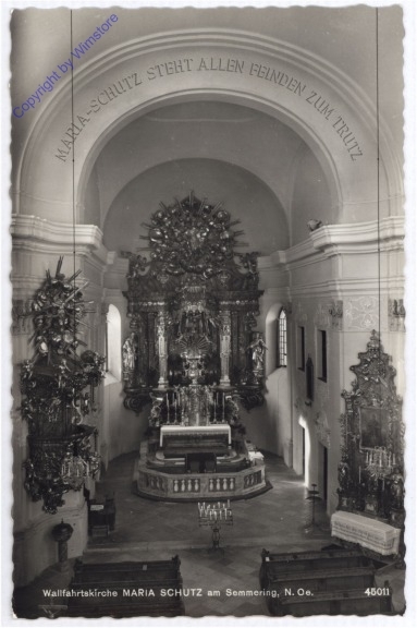 Maria Schutz am Semmering, Wallfahrtskirche, Altar