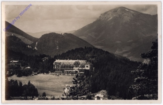 ak186125 Rax, Wolfsbergkogel und Heeres-Kur-Lazarett