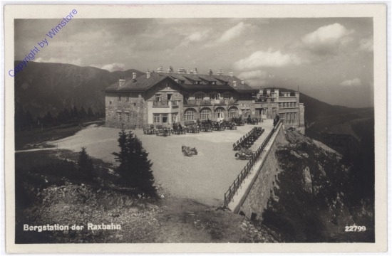 Rax, Bergstation der Raxbahn