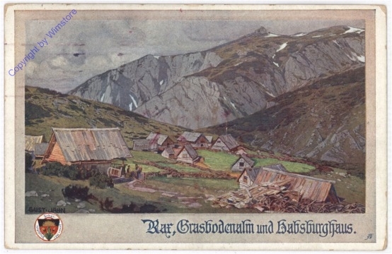 Rax, Grasbodenalm und Habsburghaus