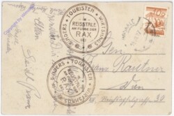 Rax, Binder-Wirtshaus i mmReissthal mit Kahlmäuer