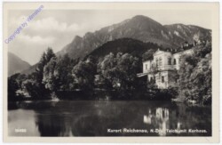 Reichenau, Teich mit Kurhaus