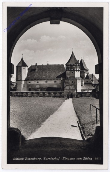 Rosenburg, Tunierhof, Eingang vom Süden