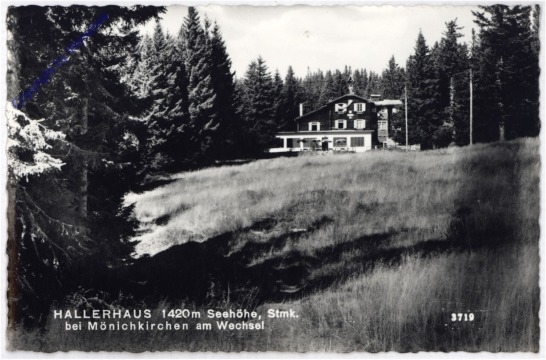 ak186249 Schaueregg, Hallerhaus am Wechsel