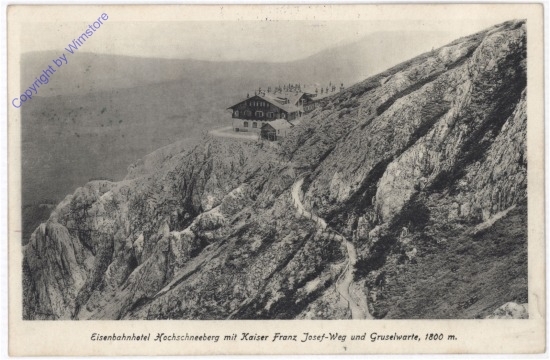 Schneeberg, Eisenbahnhotel Hochschneeberg