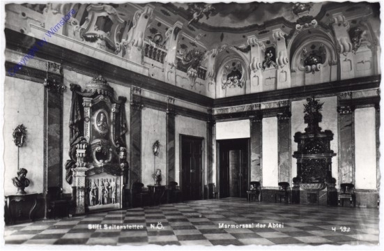 Seitenstetten, Stift, Marmorsaal der Abtei