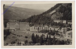 Semmering, Fliegeraufnahme Hotel Panhans