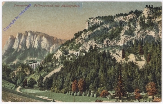 Semmering, Polleruswand mit Adlitzgraben