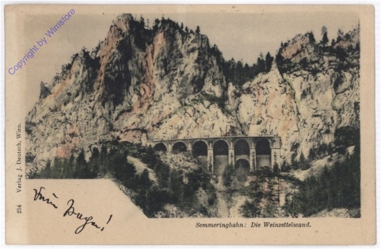 Semmering, Semmeringbahn, Weinzettelwand