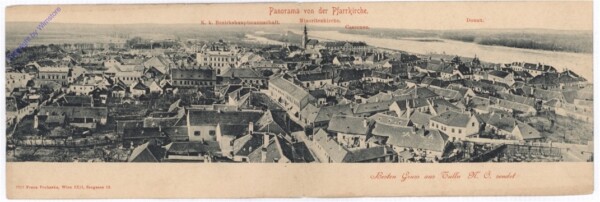 Tulln an der Donau, Panorama von der Pfarrkiche